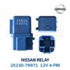รีเลย์ นิสสัน NISSAN RELAY 25230-79971 4-PIN 12V น้ำเงิน