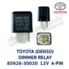 รีเลย์ โตโยต้า TOYOTA DIMMER RELAY 85926-30020 12V 4-PIN (DENSO) สีดำ