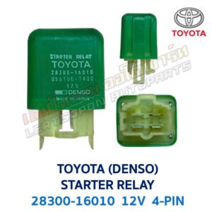 รีเลย์ สตาร์ท โตโยต้า TOYOTA STARTER RELAY 4-PIN (DENSO) สีเขียว 28300-16010