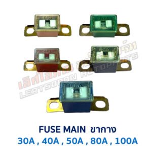 ฟิวส์ ฟิวส์รถยนต์ ฟิวส์เมน ขากาง ตัวผู้ FUSE MAIN 30A 40A 50A 80A 100A