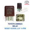 รีเลย์ โตโยต้า TOYOTA RELAY ISO 12V 4-PIN 90987-02006