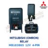 รีเลย์ มิตซูบิชิ MITSUBISHI RELAY MB183865 12V 4-PIN (OMRON)